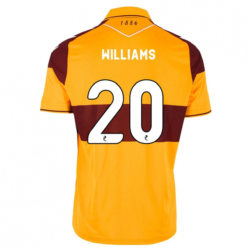 Danxen Kinderen Dylan Williams #20 Kastanjebruin Oranje Thuisshirt Thuistenue 2026/27 T-Shirt België