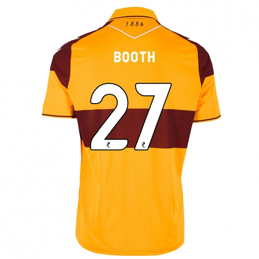 Danxen Kinderen Mikey Booth #27 Kastanjebruin Oranje Thuisshirt Thuistenue 2026/27 T-Shirt België