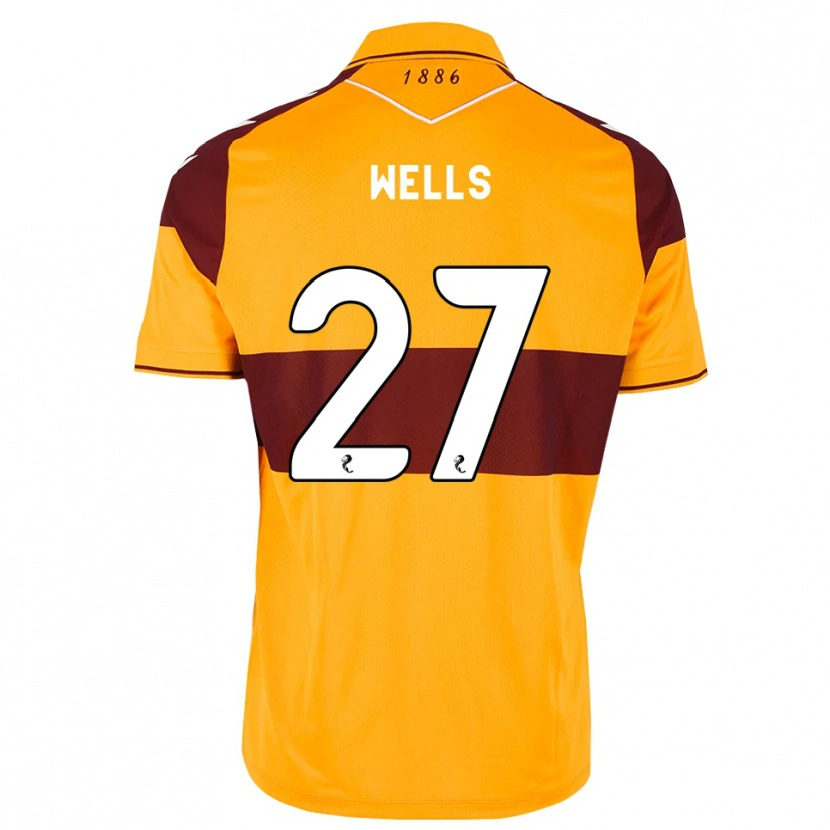 Danxen Kinderen Dylan Wells #27 Kastanjebruin Oranje Thuisshirt Thuistenue 2026/27 T-Shirt België