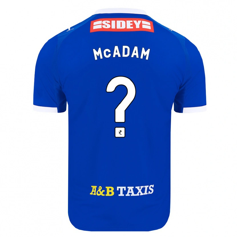 Danxen Kinderen Dougal Mcadam #0 Blauw Rood Geel Thuisshirt Thuistenue 2026/27 T-Shirt België