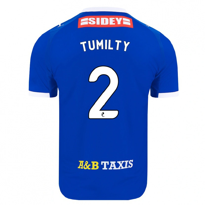 Danxen Kinderen Reghan Tumilty #2 Blauw Rood Geel Thuisshirt Thuistenue 2026/27 T-Shirt België