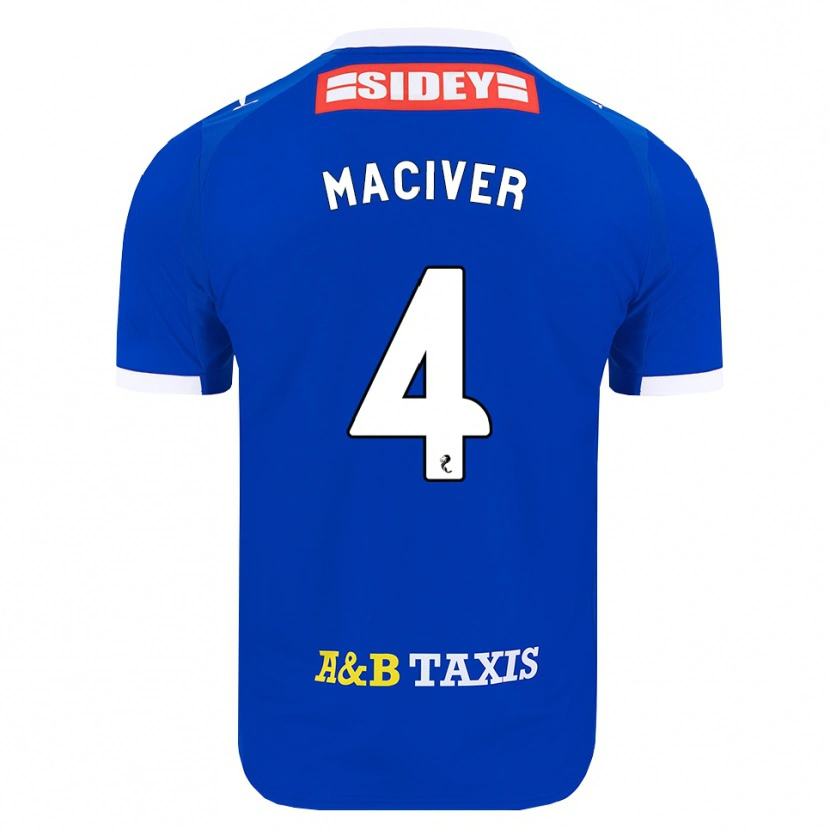 Danxen Kinderen Ellie Maciver #4 Blauw Rood Geel Thuisshirt Thuistenue 2026/27 T-Shirt België