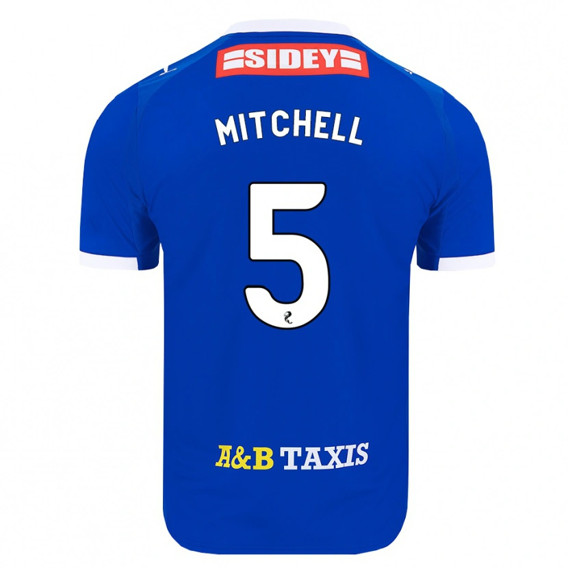 Danxen Kinderen Zach Mitchell #5 Blauw Rood Geel Thuisshirt Thuistenue 2026/27 T-Shirt België