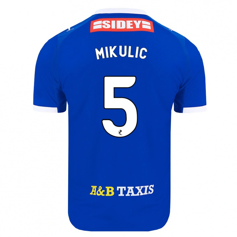 Danxen Kinderen Bozo Mikulic #5 Blauw Rood Geel Thuisshirt Thuistenue 2026/27 T-Shirt België