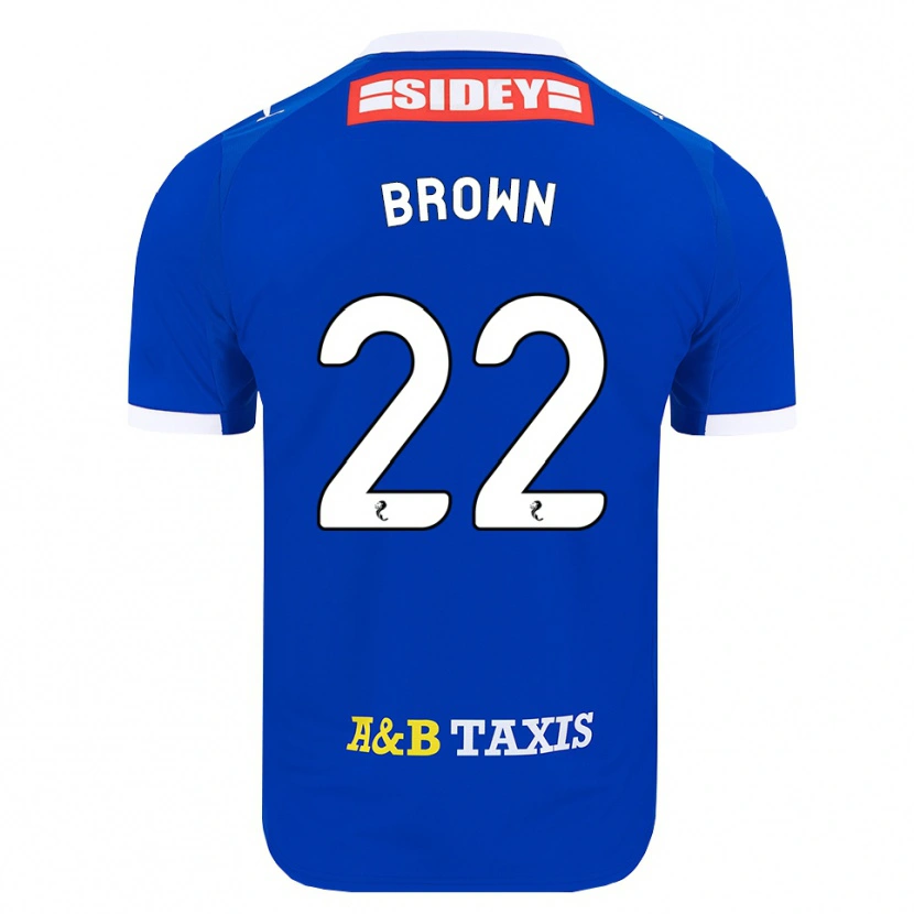 Danxen Kinderen Cameron Brown #22 Blauw Rood Geel Thuisshirt Thuistenue 2026/27 T-Shirt België