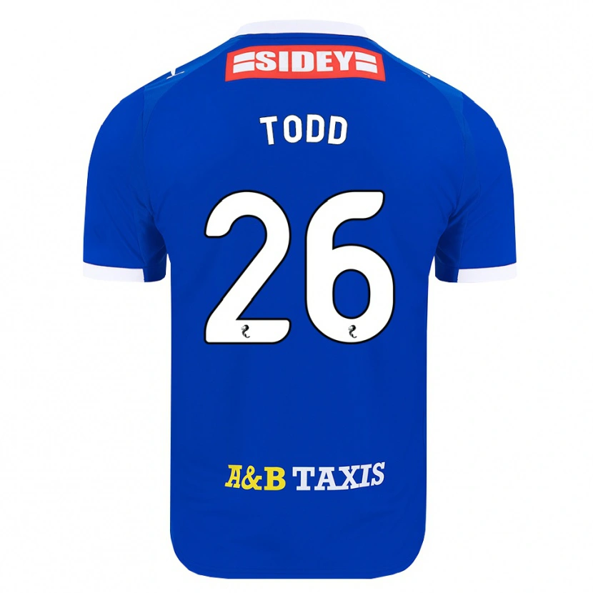 Danxen Kinderen Matty Todd #26 Blauw Rood Geel Thuisshirt Thuistenue 2026/27 T-Shirt België