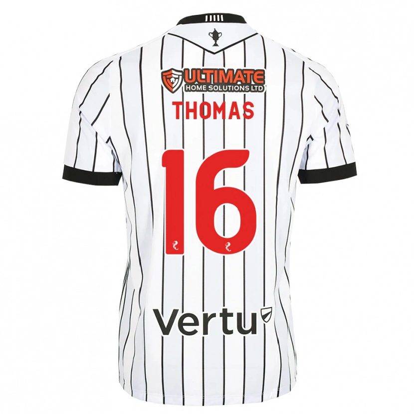 Danxen Kinderen Luke Thomas #16 Wit Zwart Rood Thuisshirt Thuistenue 2026/27 T-Shirt België