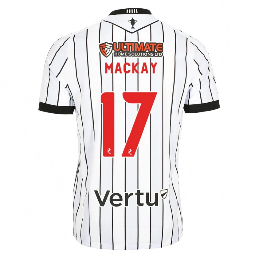 Danxen Kinderen Rory Mackay #17 Wit Zwart Rood Thuisshirt Thuistenue 2026/27 T-Shirt België