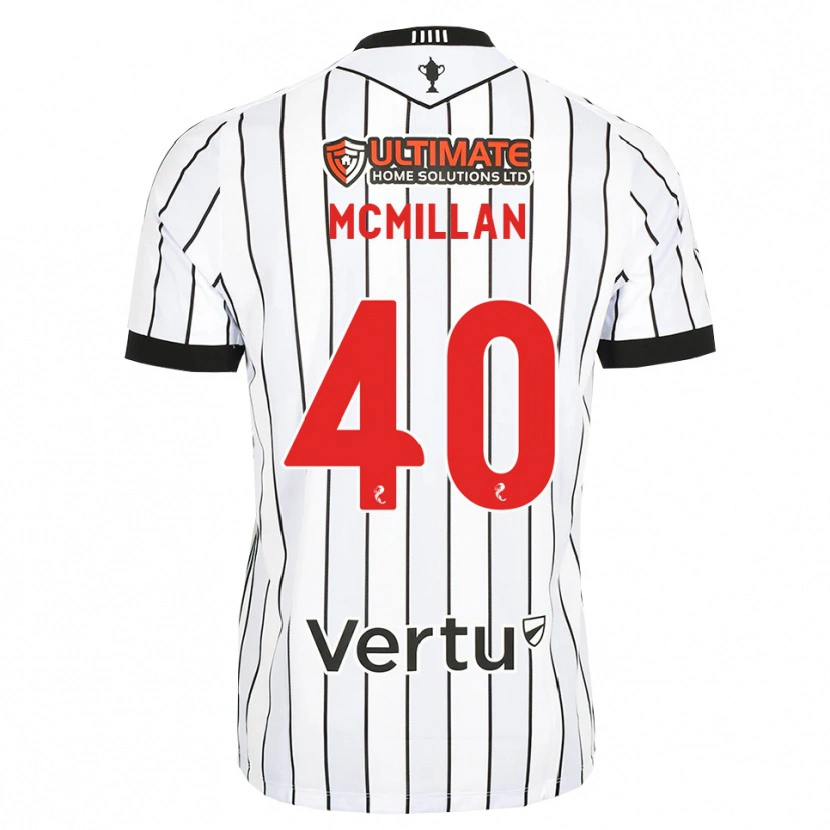 Danxen Kinderen Caiden Mcmillan #40 Wit Zwart Rood Thuisshirt Thuistenue 2026/27 T-Shirt België