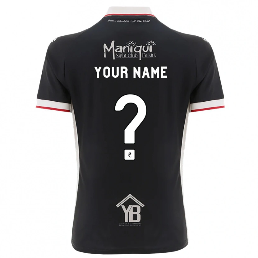 Danxen Kinderen Uw Naam #0 Zwart Wit Rood Thuisshirt Thuistenue 2026/27 T-Shirt België