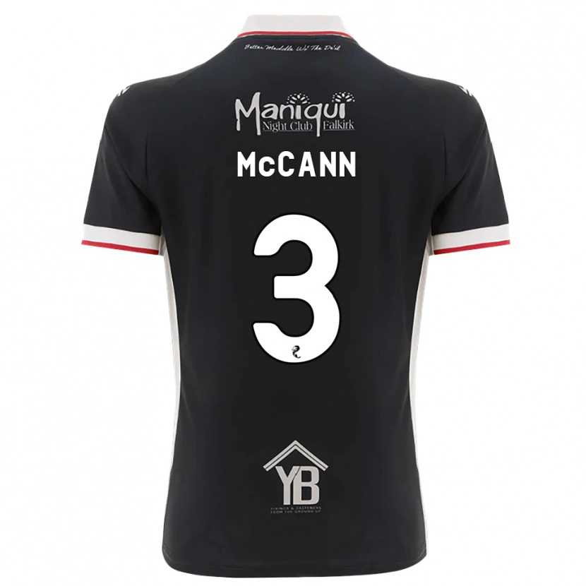 Danxen Kinderen Leon Mccann #3 Zwart Wit Rood Thuisshirt Thuistenue 2026/27 T-Shirt België