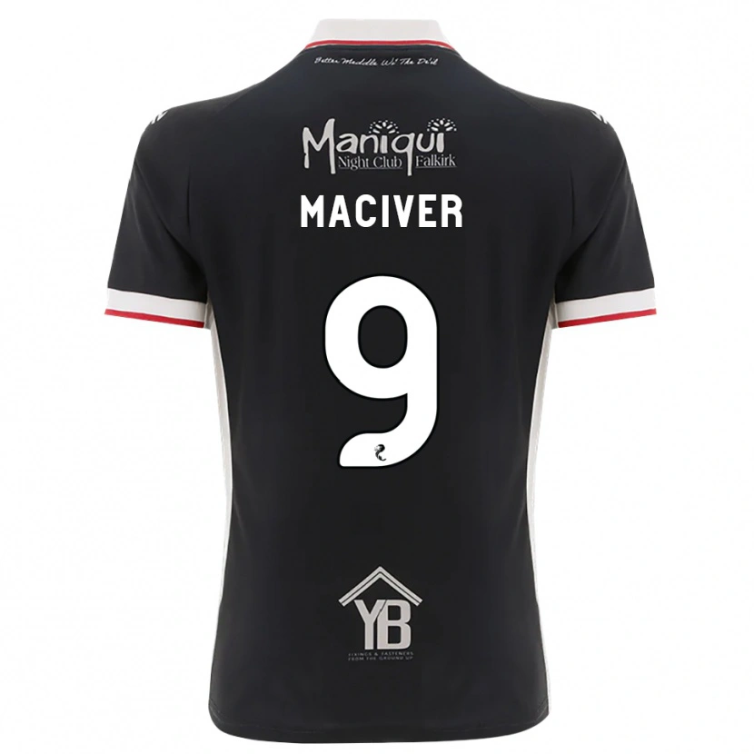 Danxen Kinderen Ross Maciver #9 Zwart Wit Rood Thuisshirt Thuistenue 2026/27 T-Shirt België