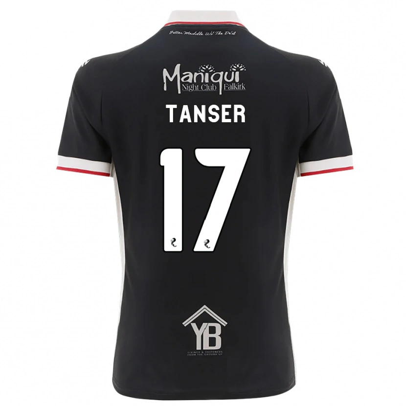 Danxen Kinderen Scott Tanser #17 Zwart Wit Rood Thuisshirt Thuistenue 2026/27 T-Shirt België