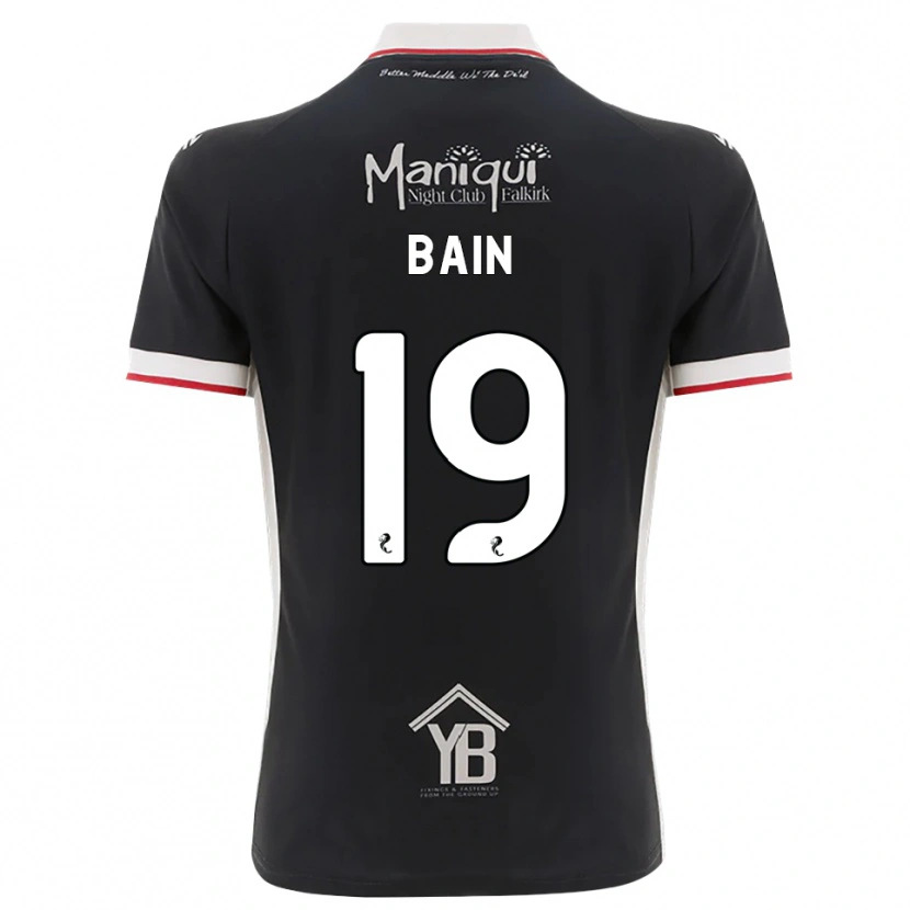 Danxen Kinderen Scott Bain #19 Zwart Wit Rood Thuisshirt Thuistenue 2026/27 T-Shirt België