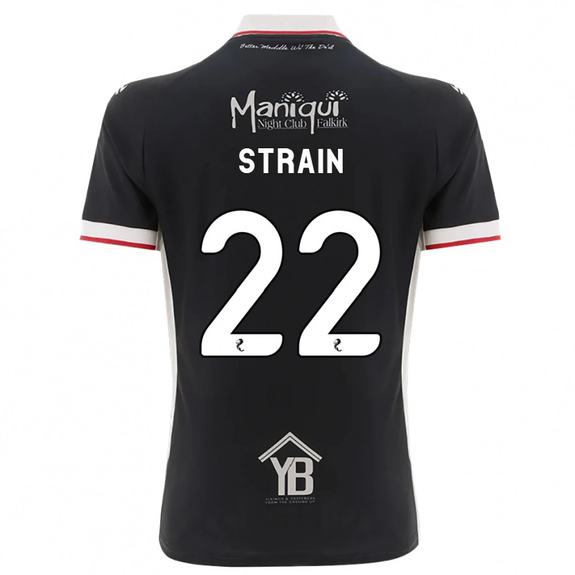Danxen Kinderen Ryan Strain #22 Zwart Wit Rood Thuisshirt Thuistenue 2026/27 T-Shirt België