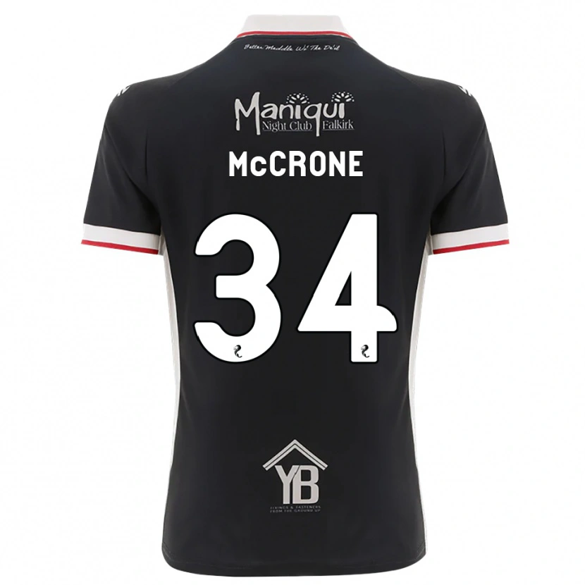 Danxen Kinderen Caelan Mccrone #34 Zwart Wit Rood Thuisshirt Thuistenue 2026/27 T-Shirt België