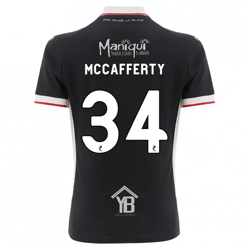 Danxen Kinderen Flynn Mccafferty #34 Zwart Wit Rood Thuisshirt Thuistenue 2026/27 T-Shirt België
