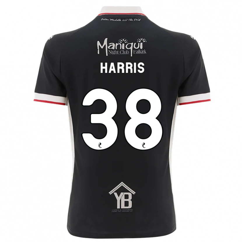 Danxen Kinderen Leo Harris #38 Zwart Wit Rood Thuisshirt Thuistenue 2026/27 T-Shirt België