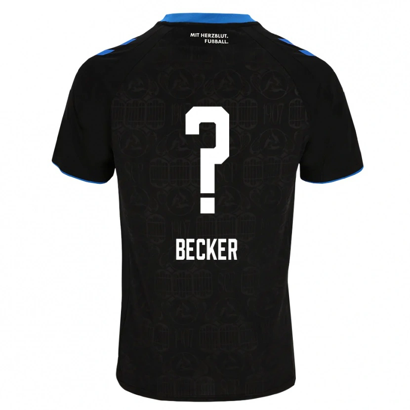 Danxen Kinderen Georg Becker #0 Zwart Wit Rood Thuisshirt Thuistenue 2026/27 T-Shirt België