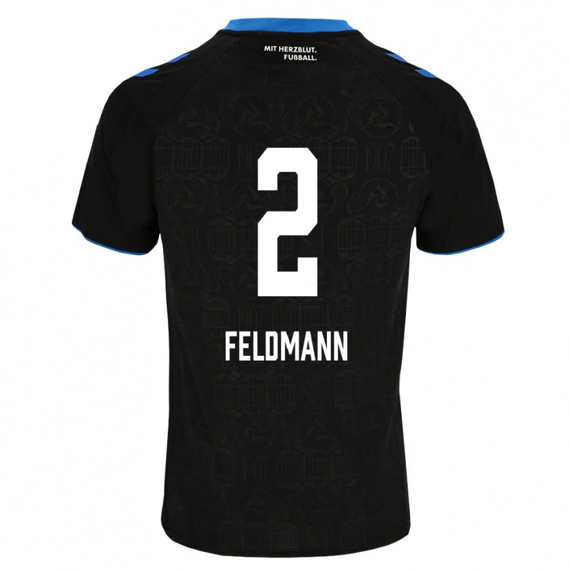 Danxen Kinderen Ole Feldmann #2 Zwart Wit Rood Thuisshirt Thuistenue 2026/27 T-Shirt België