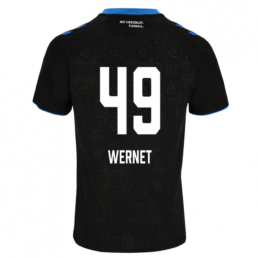 Danxen Kinderen Vigo Wernet #49 Zwart Wit Rood Thuisshirt Thuistenue 2026/27 T-Shirt België