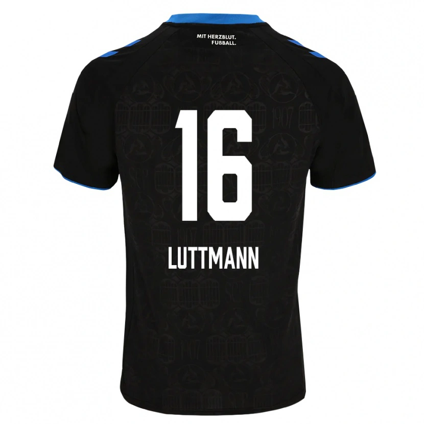 Danxen Kinderen Magnus Luttmann #16 Zwart Wit Rood Thuisshirt Thuistenue 2026/27 T-Shirt België