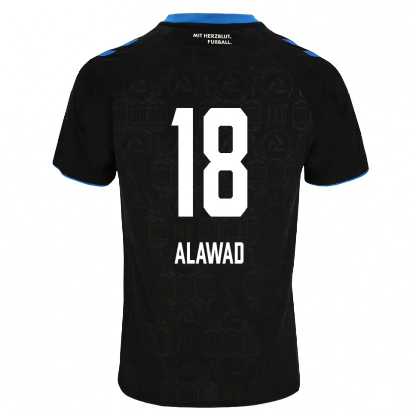 Danxen Kinderen Ali Alawad #18 Zwart Wit Rood Thuisshirt Thuistenue 2026/27 T-Shirt België