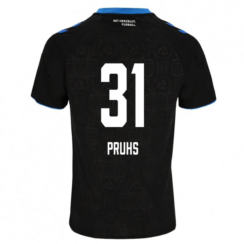 Danxen Kinderen Florian Pruhs #31 Zwart Wit Rood Thuisshirt Thuistenue 2026/27 T-Shirt België