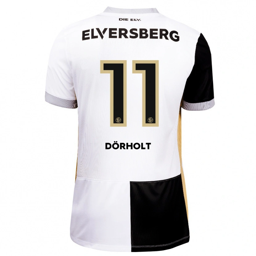 Danxen Kinderen Yannis Dörholt #11 Zwart Wit Bruin Thuisshirt Thuistenue 2026/27 T-Shirt België