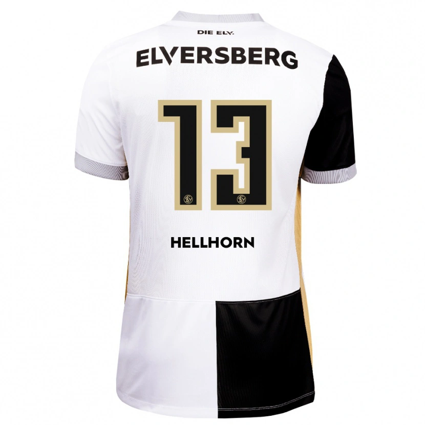 Danxen Kinderen Denis Hellhorn #13 Zwart Wit Bruin Thuisshirt Thuistenue 2026/27 T-Shirt België