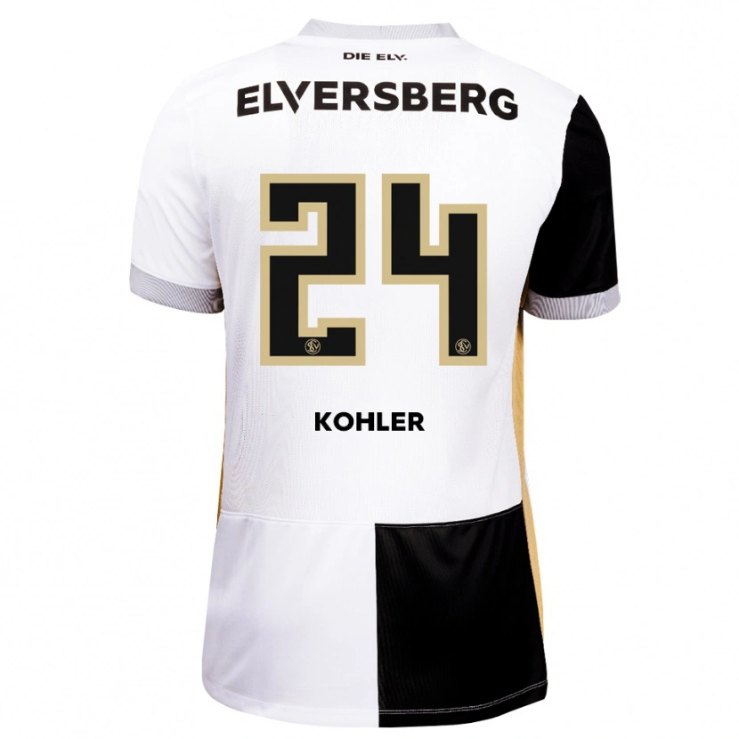 Danxen Kinderen Lukas Kohler #24 Zwart Wit Bruin Thuisshirt Thuistenue 2026/27 T-Shirt België