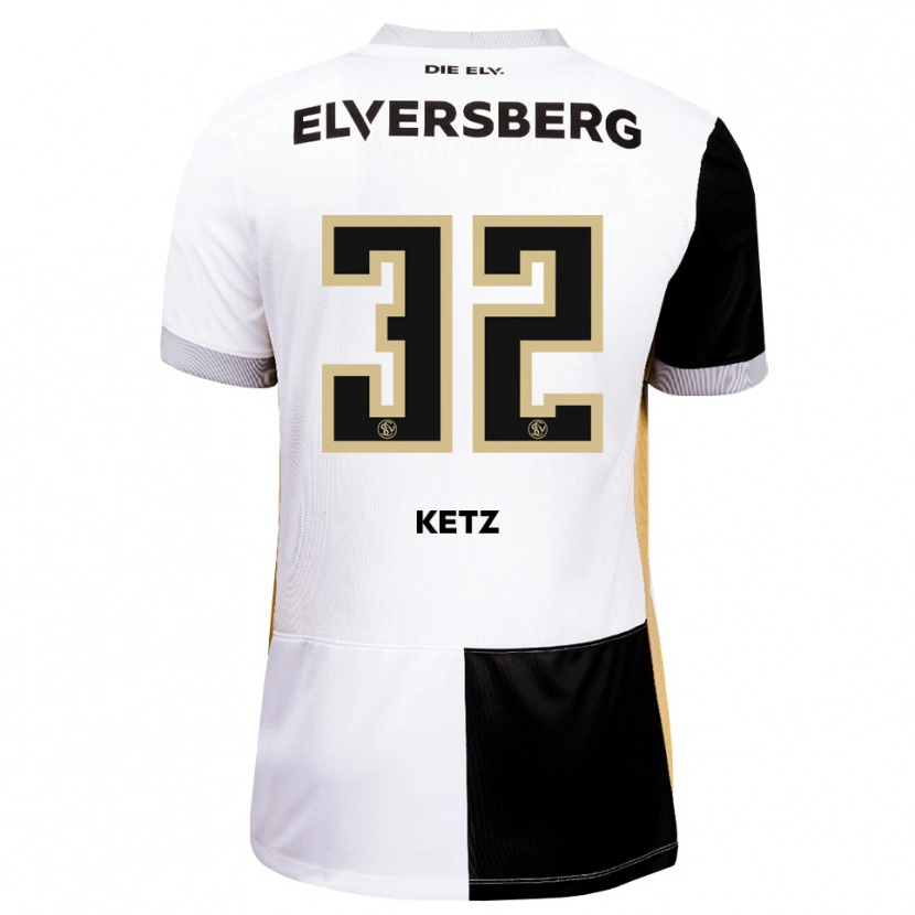 Danxen Kinderen Maas Ketz #32 Zwart Wit Bruin Thuisshirt Thuistenue 2026/27 T-Shirt België
