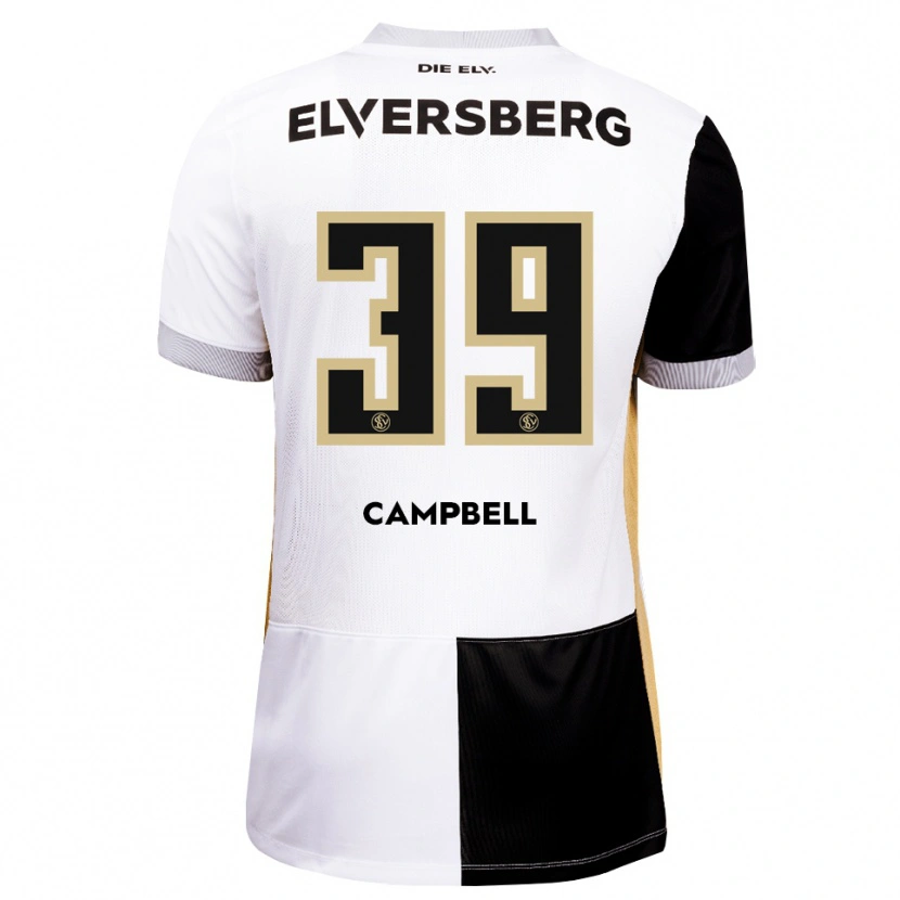 Danxen Kinderen Cole Campbell #39 Zwart Wit Bruin Thuisshirt Thuistenue 2026/27 T-Shirt België