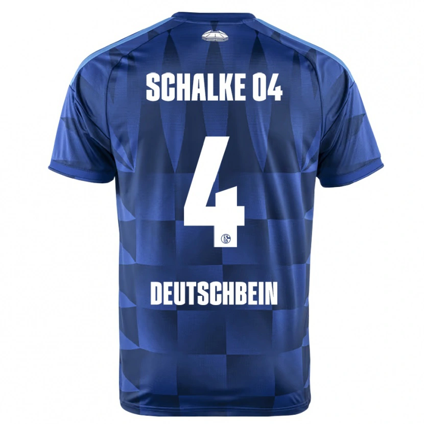 Danxen Kinderen Lasse Deutschbein #4 Donkerblauw Geel Wit Thuisshirt Thuistenue 2026/27 T-Shirt België