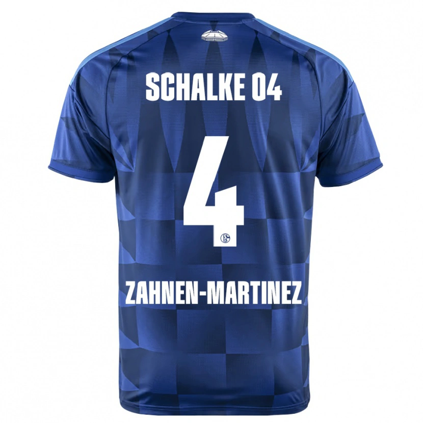 Danxen Kinderen Pablo Zahnen-Martinez #4 Donkerblauw Geel Wit Thuisshirt Thuistenue 2026/27 T-Shirt België