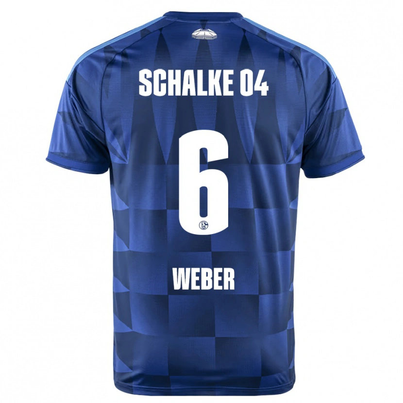 Danxen Kinderen Ben Weber #6 Donkerblauw Geel Wit Thuisshirt Thuistenue 2026/27 T-Shirt België
