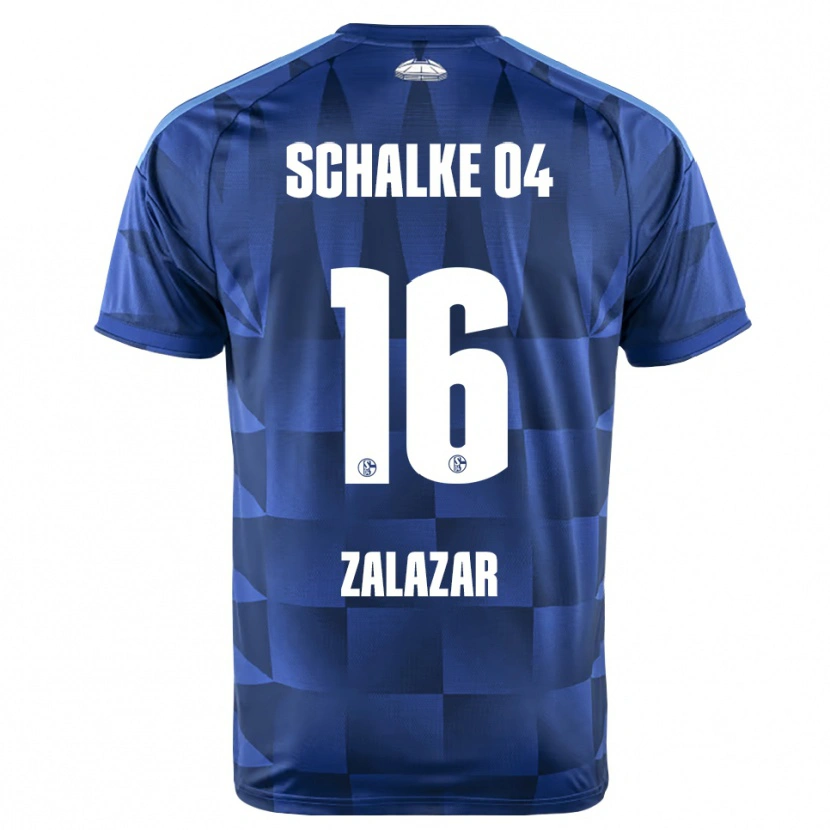 Danxen Kinderen Mauro Zalazar #16 Donkerblauw Geel Wit Thuisshirt Thuistenue 2026/27 T-Shirt België
