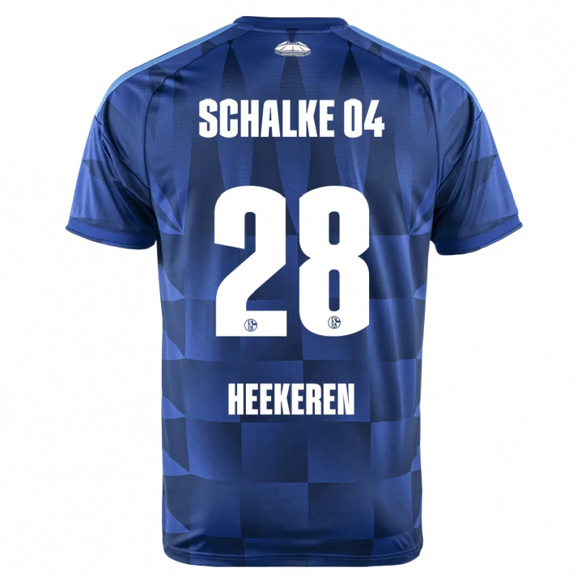 Danxen Kinderen Justin Heekeren #28 Donkerblauw Geel Wit Thuisshirt Thuistenue 2026/27 T-Shirt België