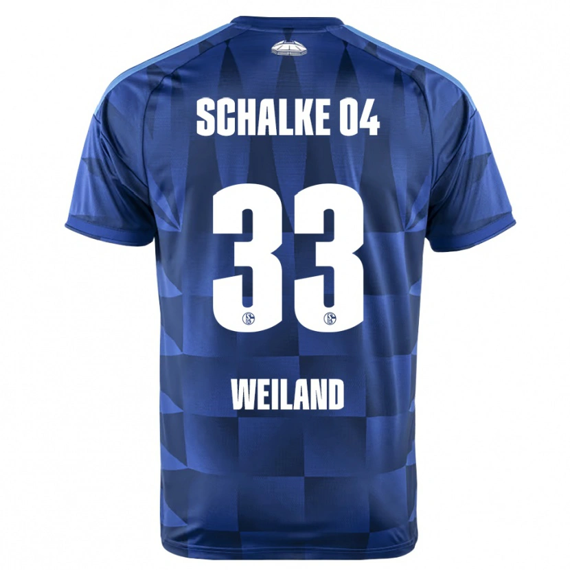 Danxen Kinderen Max Weiland #33 Donkerblauw Geel Wit Thuisshirt Thuistenue 2026/27 T-Shirt België