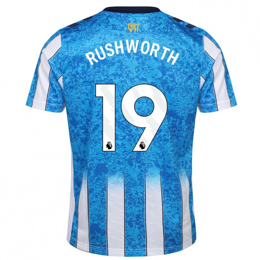 Danxen Kinderen Carl Rushworth #19 Wit Blauw Oranje Thuisshirt Thuistenue 2026/27 T-Shirt België