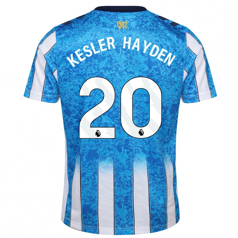 Danxen Kinderen Kaine Kesler-Hayden #20 Wit Blauw Oranje Thuisshirt Thuistenue 2026/27 T-Shirt België