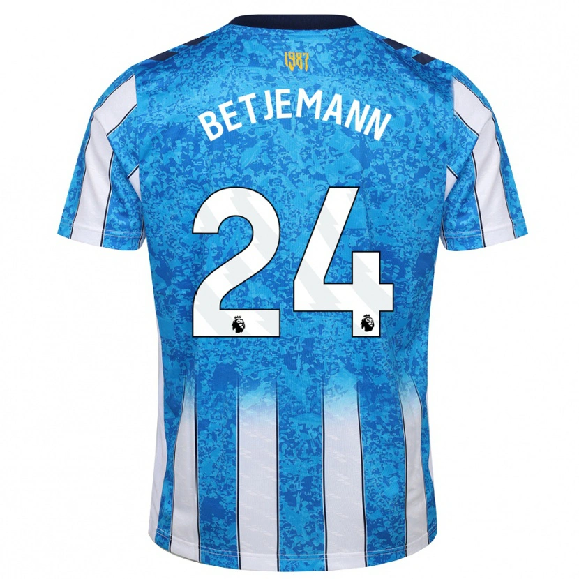 Danxen Kinderen Elliot Betjemann #24 Wit Blauw Oranje Thuisshirt Thuistenue 2026/27 T-Shirt België