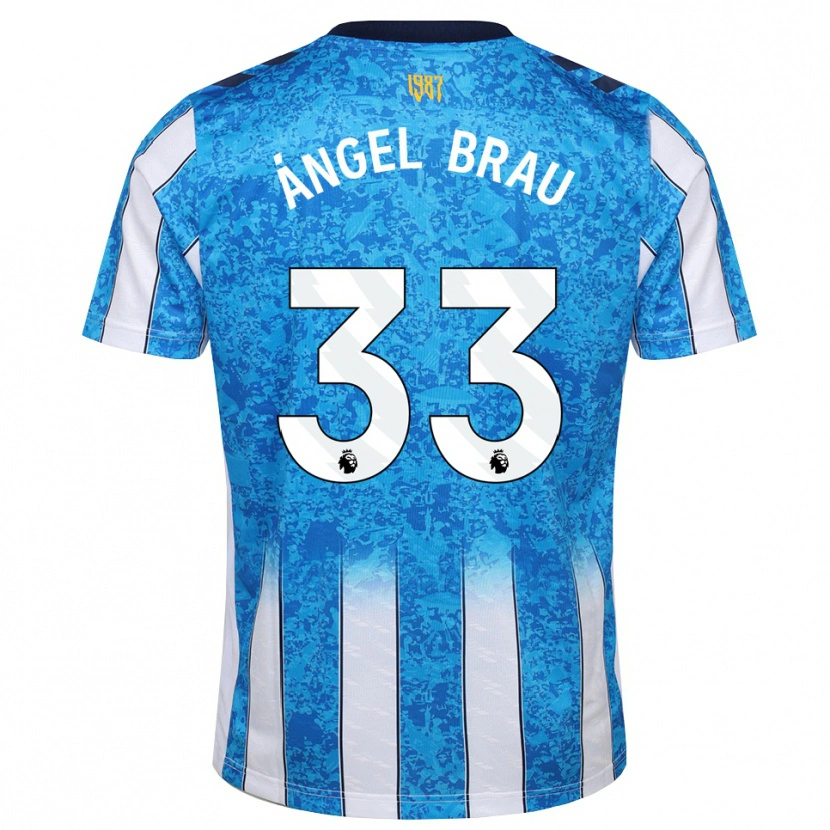Danxen Kinderen Miguel Ángel Brau #33 Wit Blauw Oranje Thuisshirt Thuistenue 2026/27 T-Shirt België