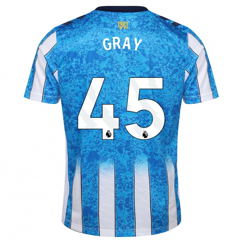 Danxen Kinderen Harrison Gray #45 Wit Blauw Oranje Thuisshirt Thuistenue 2026/27 T-Shirt België