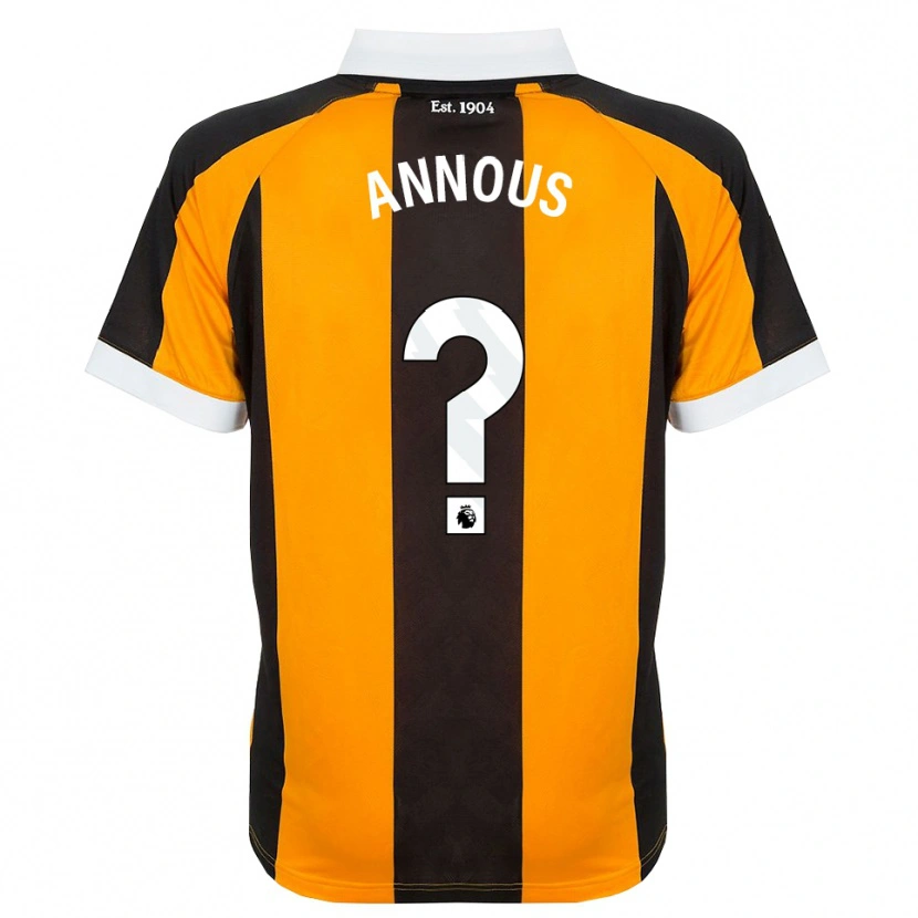 Danxen Kinderen Brandon Annous #0 Oranje Zwart Wit Thuisshirt Thuistenue 2026/27 T-Shirt België