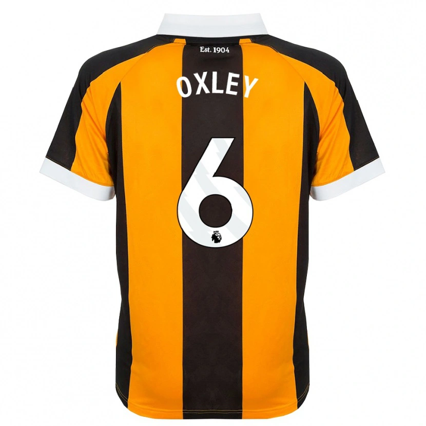 Danxen Kinderen Tilly Oxley #6 Oranje Zwart Wit Thuisshirt Thuistenue 2026/27 T-Shirt België