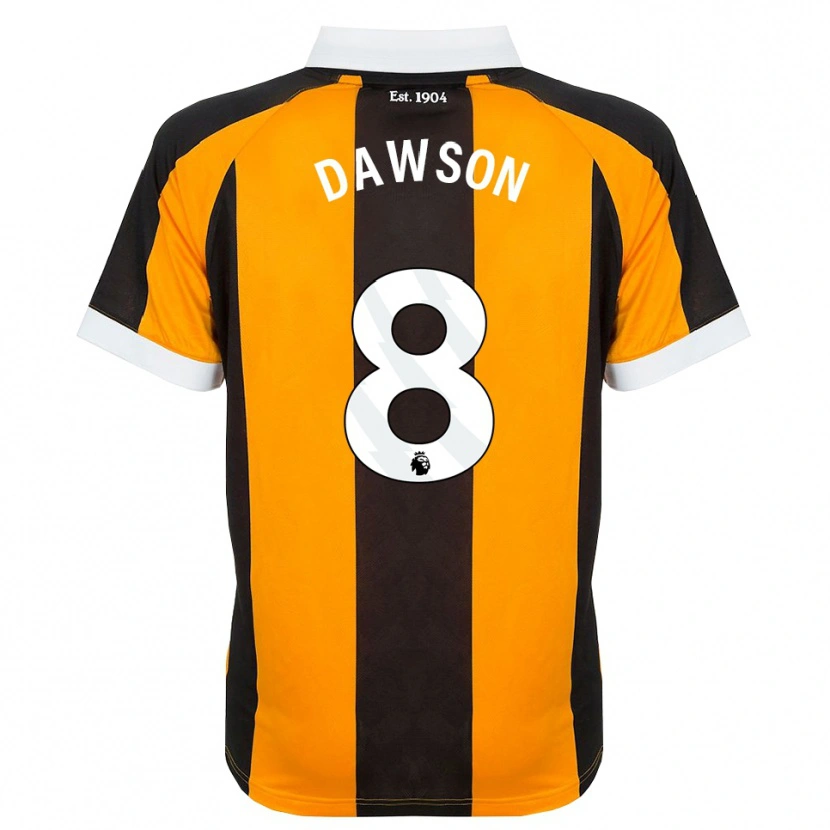 Danxen Kinderen Lucas Dawson #8 Oranje Zwart Wit Thuisshirt Thuistenue 2026/27 T-Shirt België