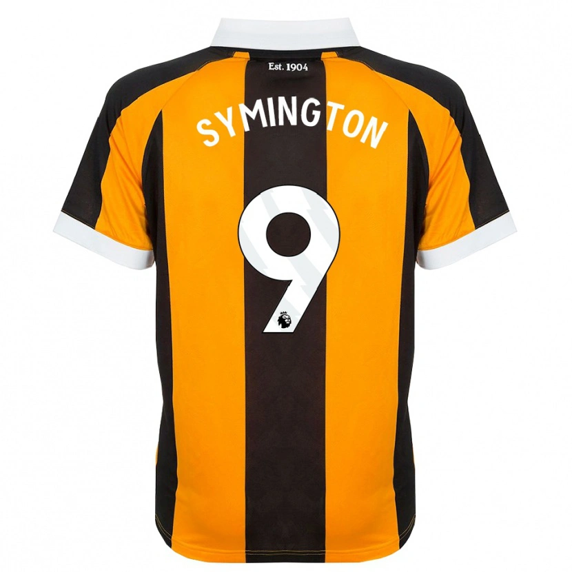 Danxen Kinderen Jo Symington #9 Oranje Zwart Wit Thuisshirt Thuistenue 2026/27 T-Shirt België