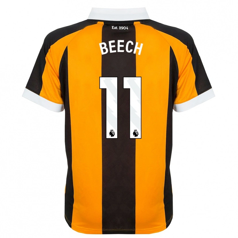 Danxen Kinderen Rebecca Beech #11 Oranje Zwart Wit Thuisshirt Thuistenue 2026/27 T-Shirt België