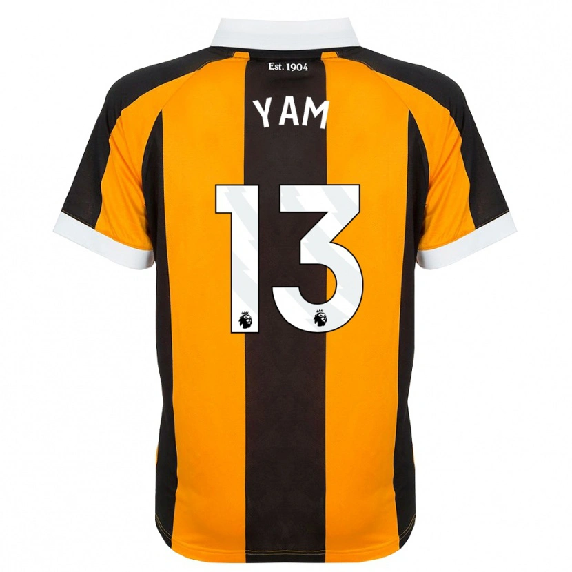 Danxen Kinderen Callum Yam #13 Oranje Zwart Wit Thuisshirt Thuistenue 2026/27 T-Shirt België